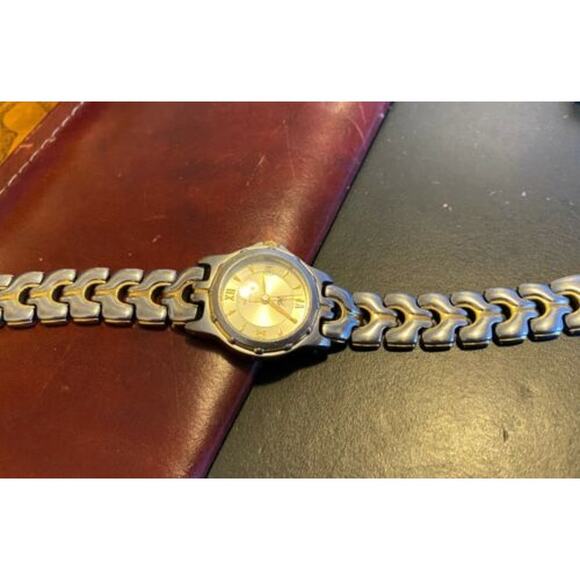 Women's Two Tone Relic Wet Watch, WR to 165ft, Date, Bracelet Band - Picture 2 of 3